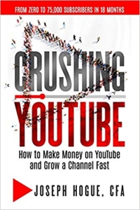 جلد معمولی سیاه و سفید_کتاب Crushing YouTube: How to Start a YouTube Channel, Launch Your YouTube Business and Make Money