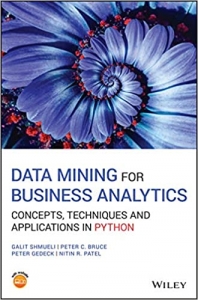 جلد سخت سیاه و سفید_کتاب Data Mining for Business Analytics: Concepts, Techniques and Applications in Python