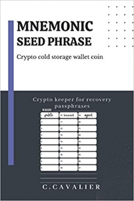 کتاب Mnemonic seed phrase , Crypto cold storage wallet coin: 24 sheets 6x9 to record your private keys to unlock your crypto assets 