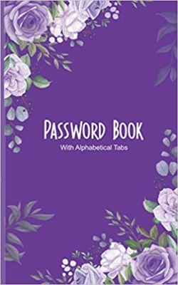 جلد معمولی سیاه و سفید_کتاب Password Book With Alphabetical Tabs: Password Logbook, Small Password Journal and Alphabetical Tabs, Internet Password Organizer, Logbook To Protect Usernames, password book small 5” x 8”