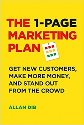 جلد معمولی سیاه و سفید_کتاب The 1-Page Marketing Plan: Get New Customers, Make More Money, And Stand out From The Crowd