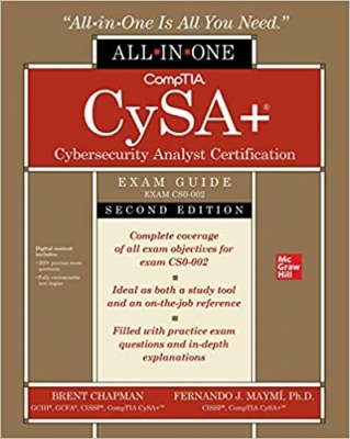 جلد سخت سیاه و سفید_کتاب CompTIA CySA+ Cybersecurity Analyst Certification All-in-One Exam Guide, Second Edition (Exam CS0-002)