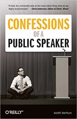 جلد معمولی سیاه و سفید_کتاب Confessions of a Public Speaker