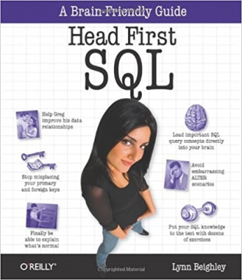 جلد سخت رنگی_کتاب Head First SQL: Your Brain on SQL -- A Learner's Guide